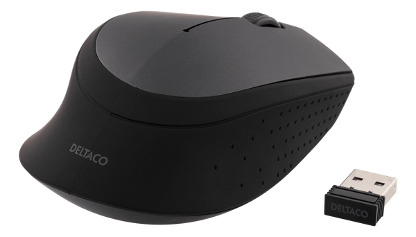 Wireless optical mouse 2.4GHz, 3 buttons with a scroll, grey