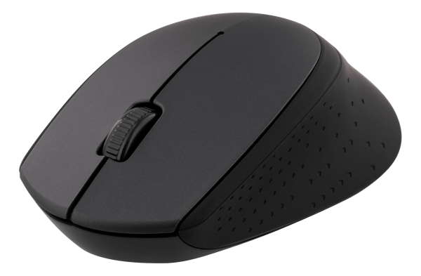 Wireless optical mouse 2.4GHz, 3 buttons with a scroll, grey