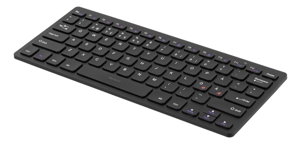 Wireless mini keyboard muted keys nanoreceiv USB 10m range