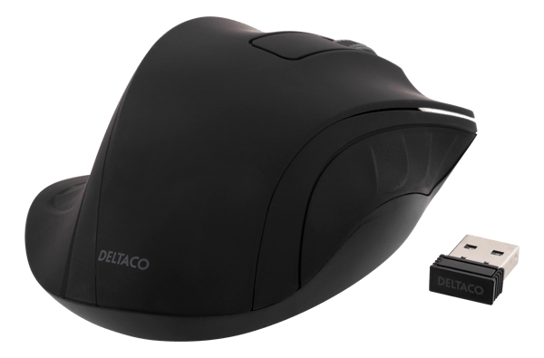 Wireless optical mouse 2.4GHz, 3 buttons w/ a scroll, black