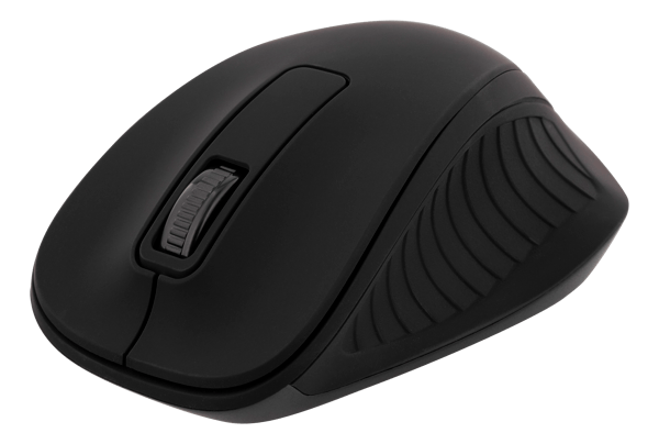 Wireless optical mouse 2.4GHz, 3 buttons w/ a scroll, black