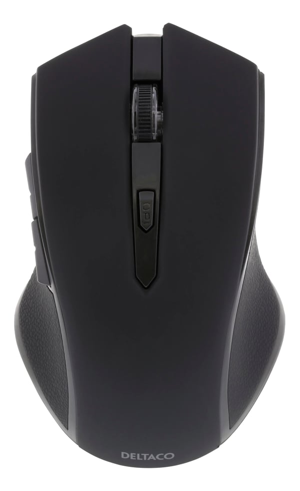 Wireless optical mouse 5 buttons + scroll 1600 DPI USB black