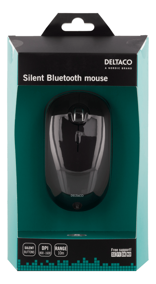 Silent wireless mouse Bluetooth 1x AA 8001600 DPI 125Hz