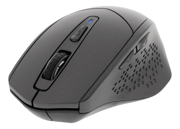 Wireless silent mouse blueth 4button powered 1xAA not incl
