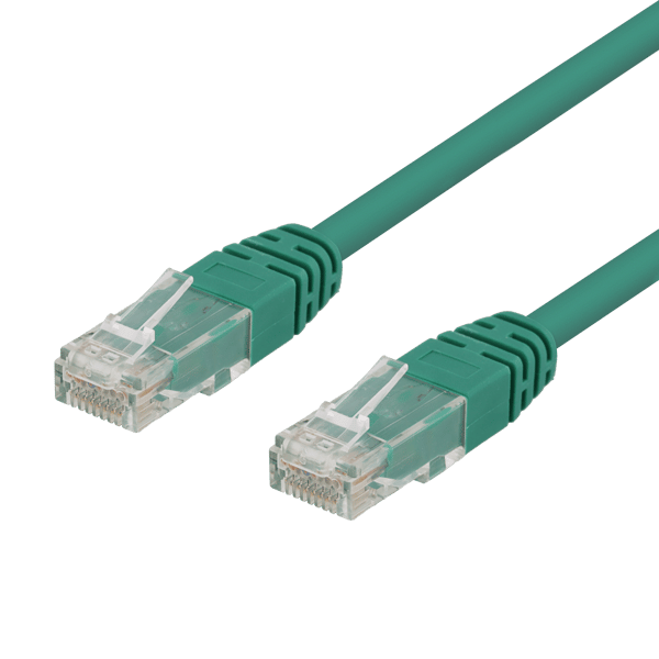 U/UTP Cat6 patch cable 0.3m, green