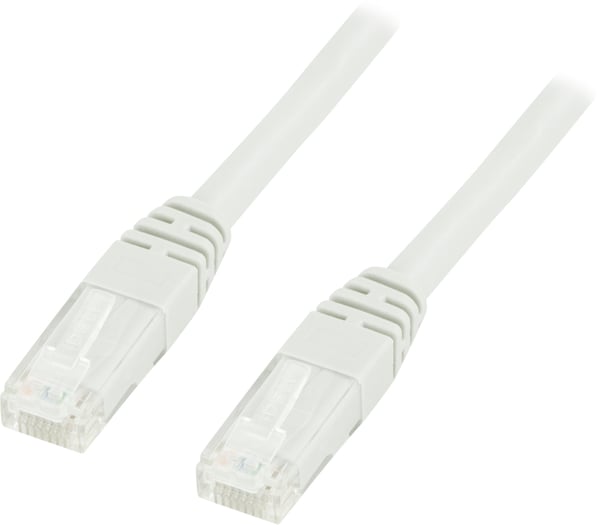 U/UTP Cat6 patch cable 0.3m 250MHz Deltacertified LSZH white