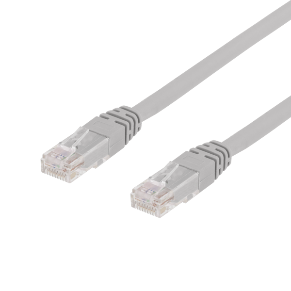 U/UTP Cat6 patch cable, LSZH, 0.75m, grey