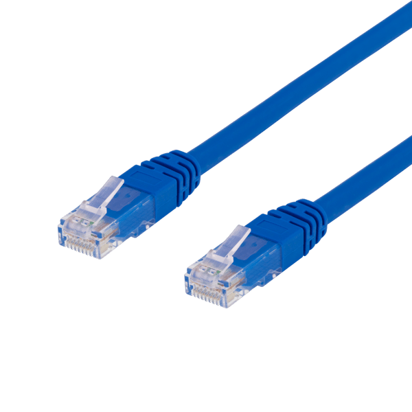 U/UTP Cat6 patch cable 0.75m, blue