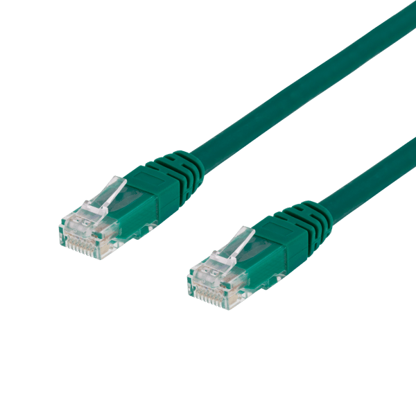 U/UTP Cat6 patch cable 0.75m, green