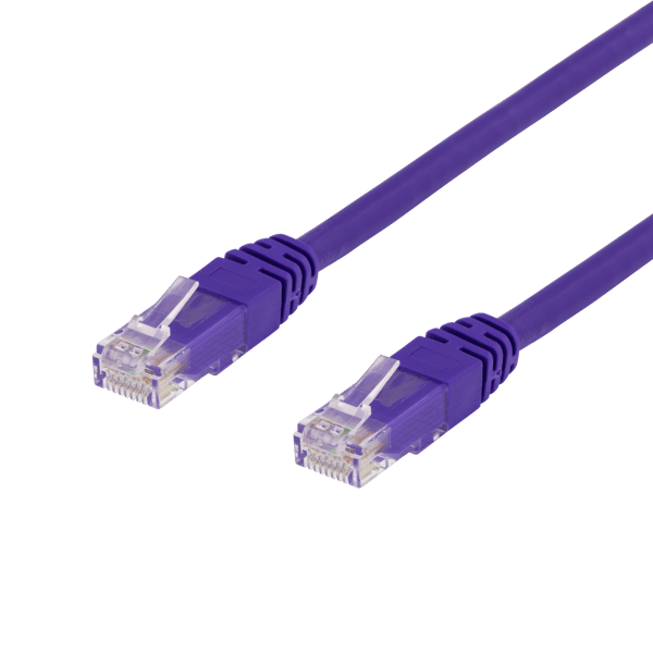 U/UTP Cat6 patch cable 0.75m, purple