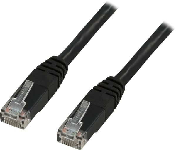 U/UTP Cat6 patch cable 1.5m, black