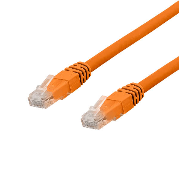 U/UTP Cat6a patch cable, LSZH, 1m, orange