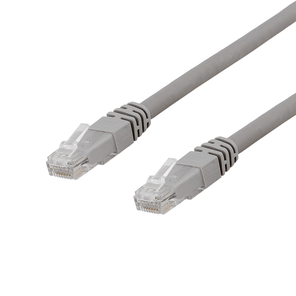 U/UTP Cat6a patch cable, LSZH, 20m, grey
