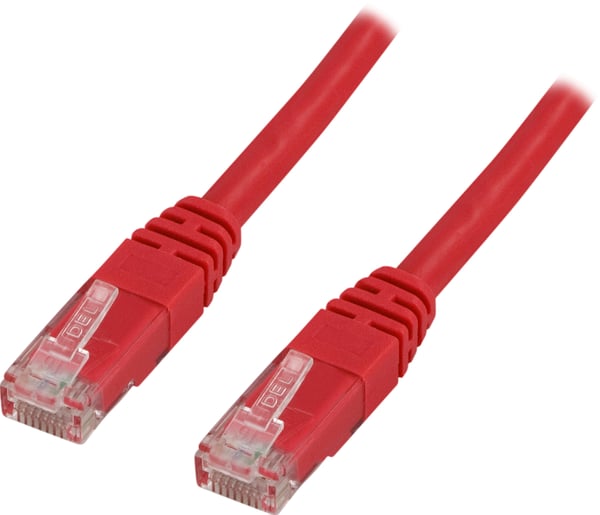 U/UTP Cat5e patch cable 2m, red