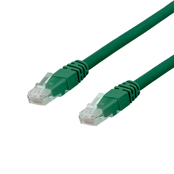 U/UTP Cat6a patch cable, LSZH, 3m, green