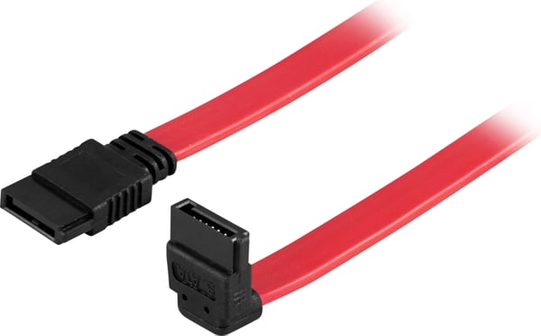 SATA/SAS cable, angled (down)-straight, 0.3m
