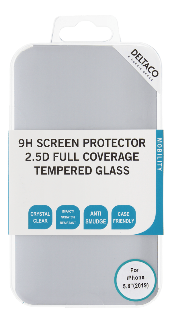 Skjermbeskytter iPhone X/Xs/11 Pro3D heldekkende temperaturglass