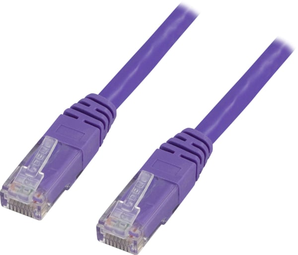 U/UTP Cat6 patch cable 7m, purple