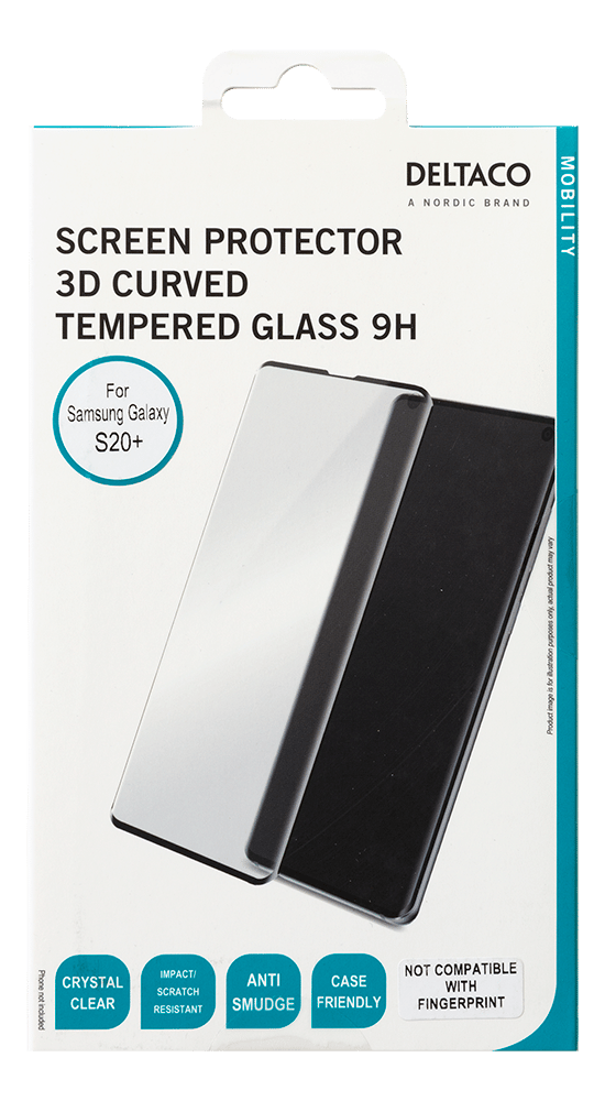 Screen protector, Samsung S20+, 3D curved glass