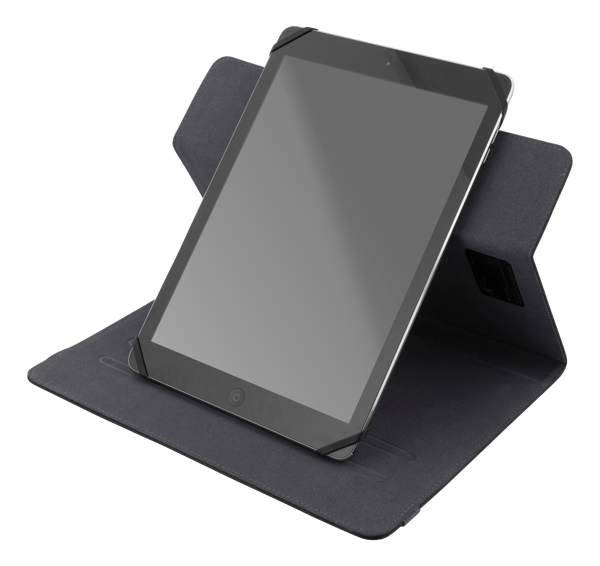 Universal tablet case 9/10.1" integrated stand, rotate