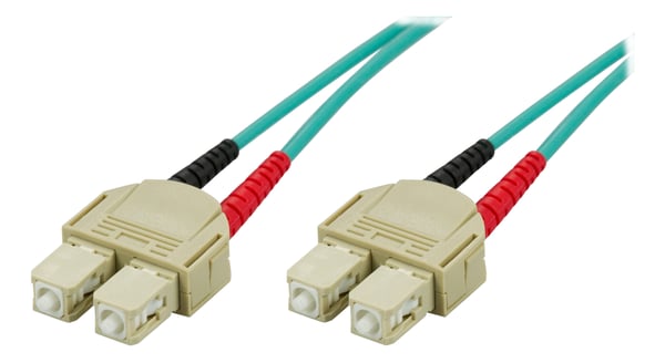 OM3 Fiber cable, SC - SC, duplex, multimode, 50/125, 15m