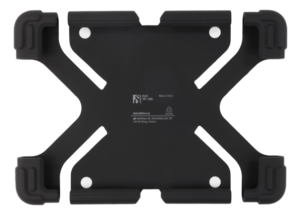 Case in silicone for 9-11.6" tablets, stand, black