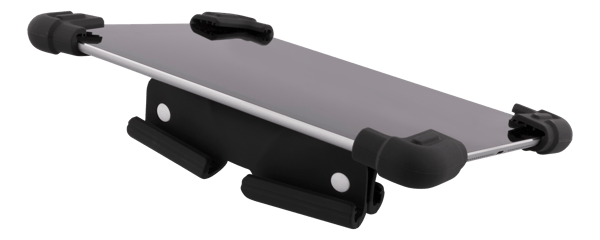Case in silicone for 9-11.6" tablets, stand, black