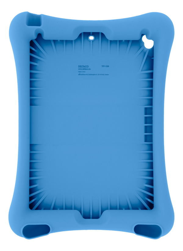 Silicone case, for all 10.2"-10.5" iPads, stand, blue