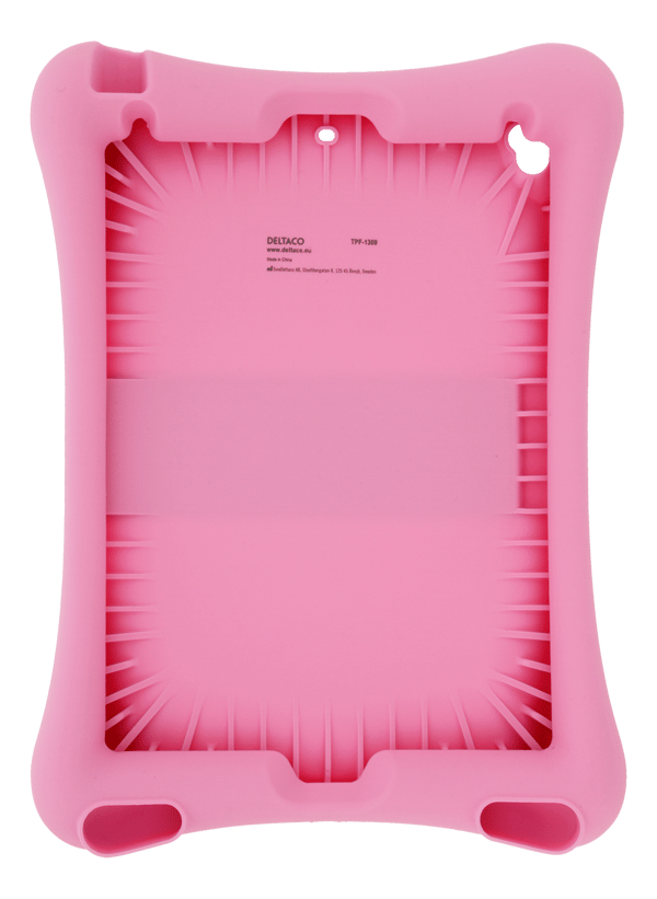 Silicone case, for all 10.2"-10.5" iPads, stand, pink