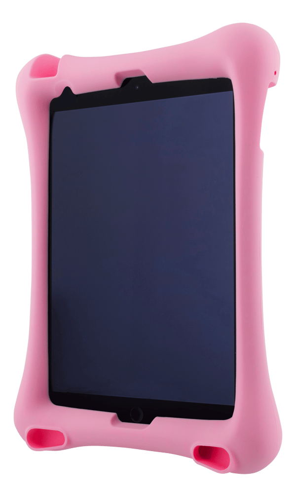 Silicone case, for all 10.2"-10.5" iPads, stand, pink