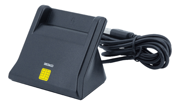 Smart card reader, USB-A, black