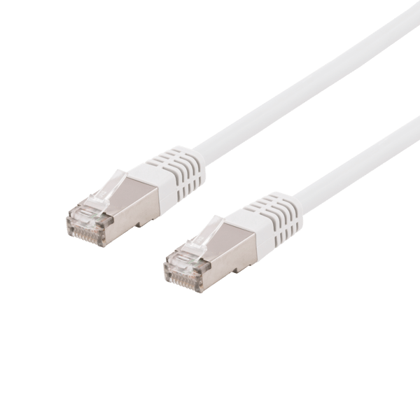 S/FTP Cat6 patch cable, LSZH, 15m, white