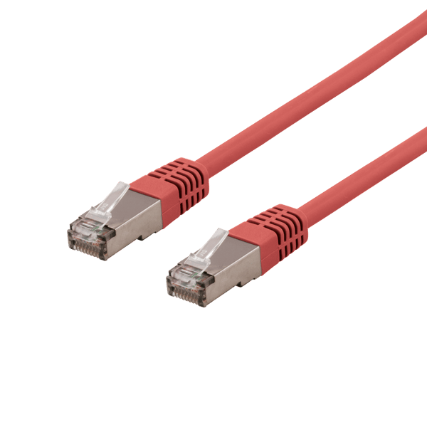 S/FTP Cat6 patch cable, LSZH, 2m, red