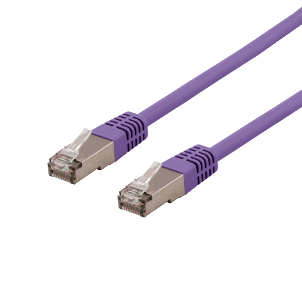 S/FTP Cat6 patch cable 5m 250MHz Deltacertified LSZH Purple