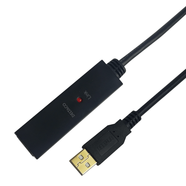 PRIME USB extension cable, active, USB 2.0, 7m, black