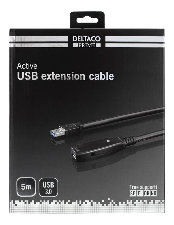 USB 3 extens cable active TypeA male TypeA female 5m