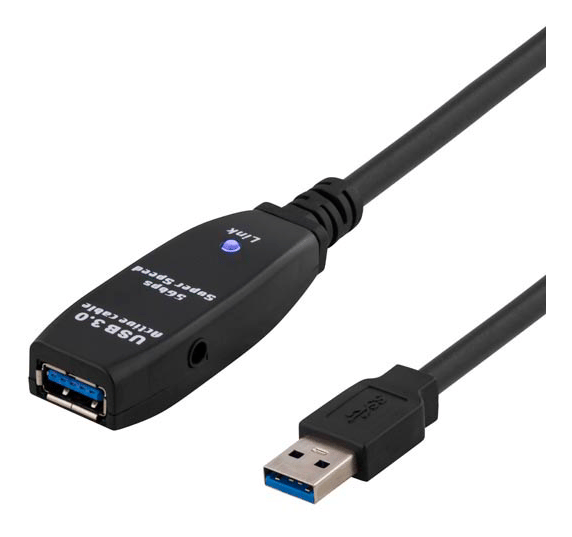 PRIME USB 3 extens cable active TypeA ma>Type A fe 7m black
