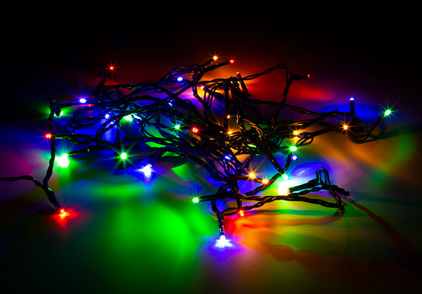 WiFi light chain, 5m, 40 led, adapter, IP44, RGB
