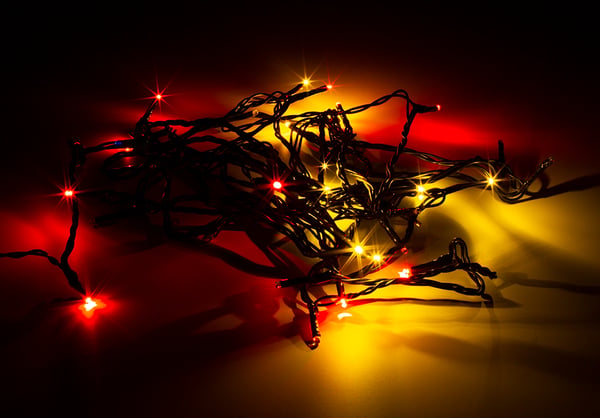WiFi light chain, 5m, 40 led, adapter, IP44, RGB
