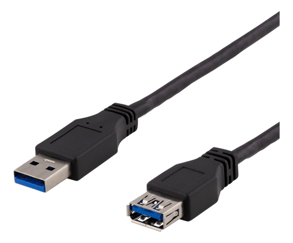 USB 3.1 Gen1 Extension cable 2m USBA male>USBA female black
