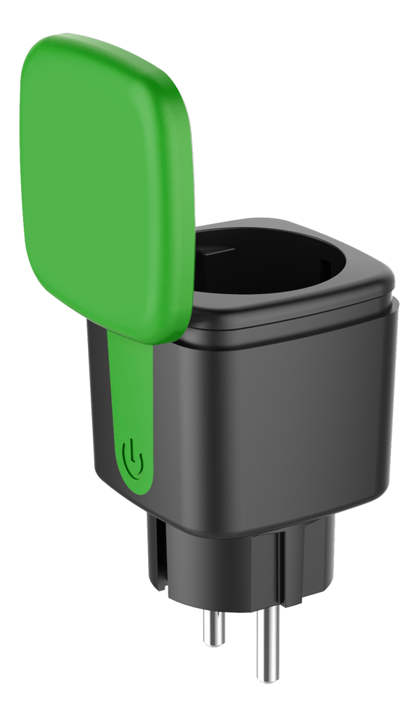 SMART H outdoor plug WiFi IP44 1xCEE 7/3 13A black/green