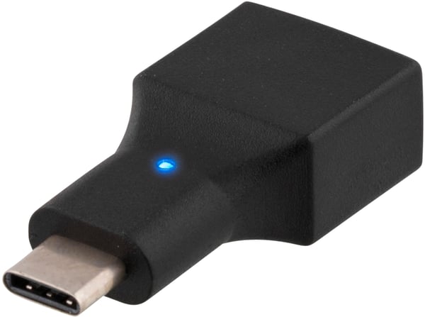USB 2.0 adapter, Type C, Type A F, black