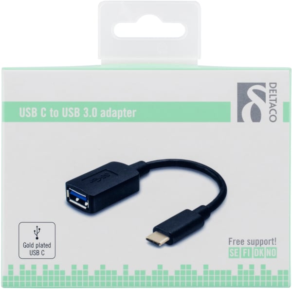 USBadapter USB 3.1 type C male  type A female Gen 1 black