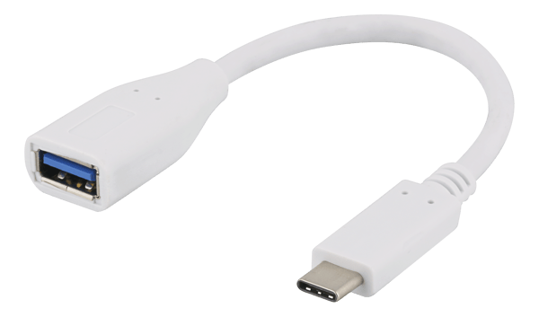 USBadapter USB 3.1 type C male type A female Gen 1 white