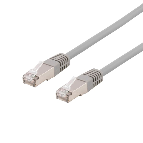 U/FTP Cat6a patch cable, LSZH, 20m, grey