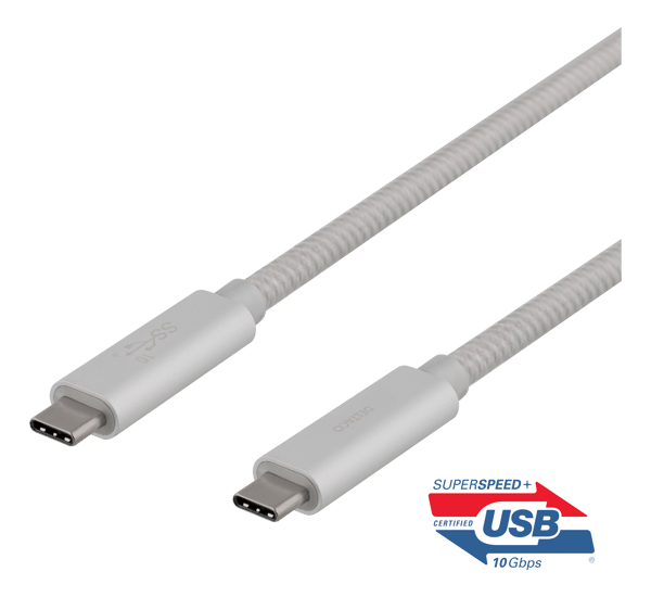 USBC SuperSpeed cable 1m braided USB3.1 Gen2 10Gbps 100W
