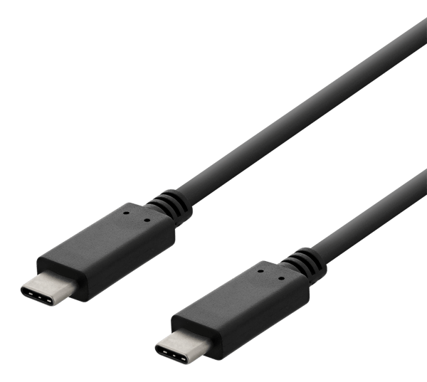 USB 2.0 USB-C, USB-C charging cable, 3A, 2m, black