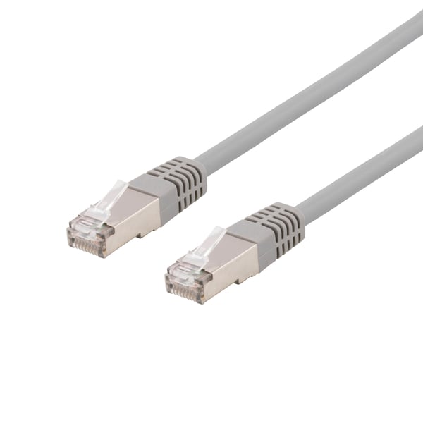 U/FTP Cat6a patch cable 3m 500MHz Deltacertified LSZH grey