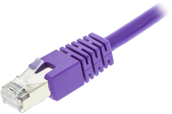 F/UTP Cat6 patch cable, LSZH, 3m, purple