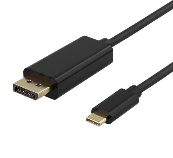 USB-C to DisplayPort cable, 1m, 4K@60Hz, black